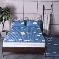 Mùa hè mỏng nệm giường, bảo vệ mat nhíp đôi 1.2 m 1.5 m1.8 pad là trượt kháng có thể giặt giường pad đệm trải giường