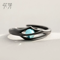 Оригинальное небольшое дизайнерское кольцо, серебро 925 пробы, простой и элегантный дизайн, на указательный палец