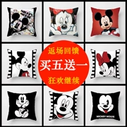 Phim hoạt hình dễ thương Mickey Minnie Chuột ôm gối xe sofa đệm gối tựa đầu gối quà tặng trẻ em ngày