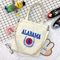 Белая сумка на одно плечо, английский