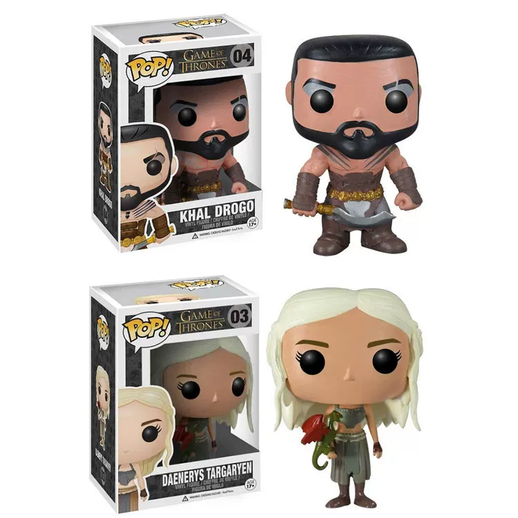 Настоящие фишки Funko Pop Power Game Лед и Песнь Огня Деннилис Дракон Дракон Мать Лошадь