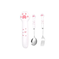 304 Cat Claw Pink Cround Spoon/Fork/Box Ceramic Hangic не падает