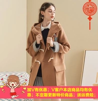 Teenie2018 gấu mùa thu đông mới Áo len nữ Hàn Quốc trong chiếc áo khoác dài nữ TTJW88V08I - Trung bình và dài Coat áo khoác kaki nữ