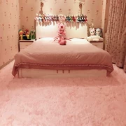 kích thước Winter phòng mat mềm phía dưới màu hồng trái tim cô gái mùa đông sàn den được trang trí đầu giường thảm - Thảm