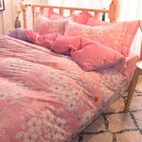 Chăn che mùa đông 5D nhung nhung san hô nhung dày ấm ngắn lông cừu sang trọng nhung đơn mảnh 6x7 pha lê nhung - Quilt Covers bộ chăn ga gối đệm cưới