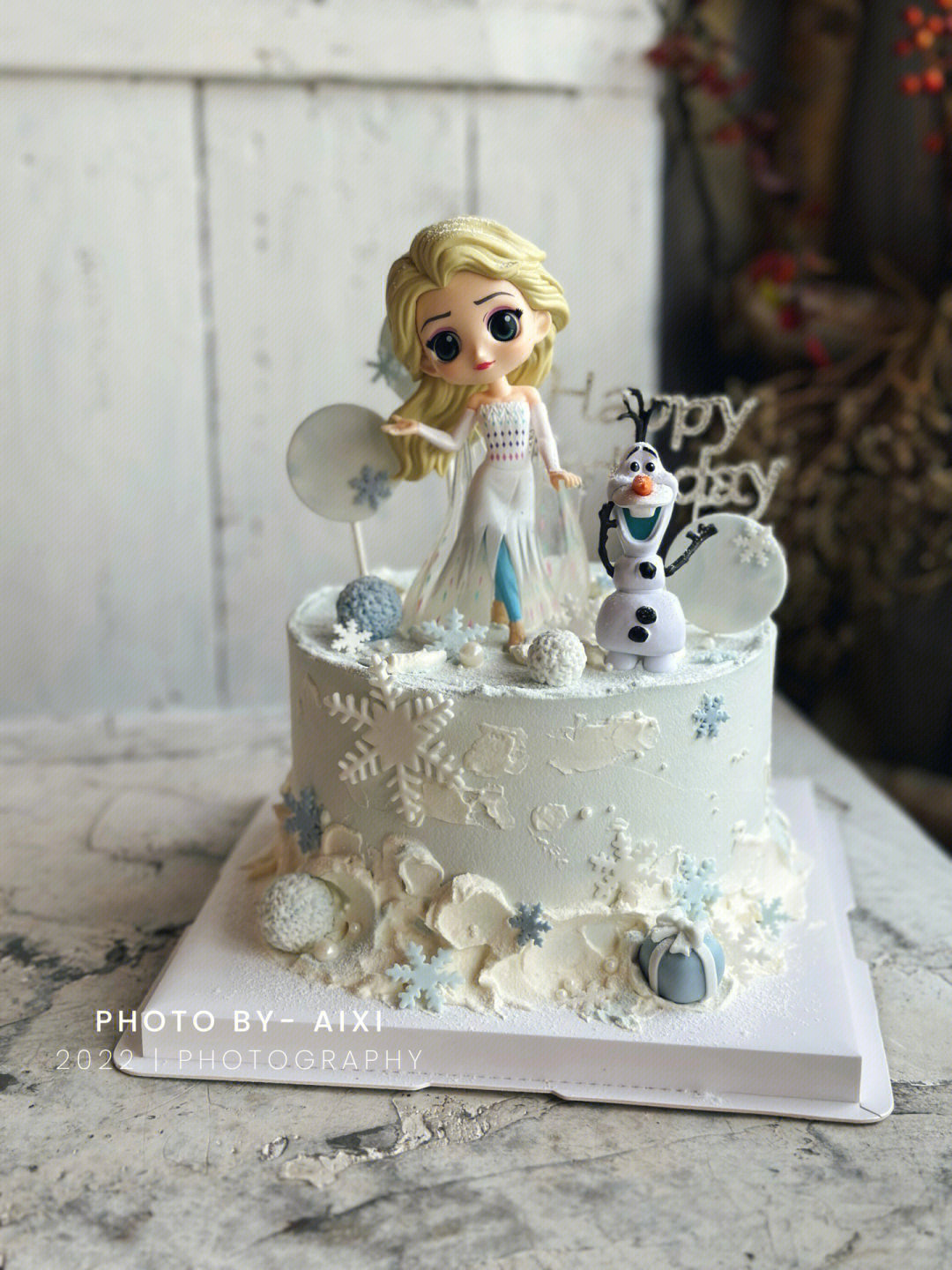 RB‘s Cake Diary - 冰雪奇缘 艾莎公主蛋糕与杯子蛋糕组合🩵🤍 Frozen Elsa...