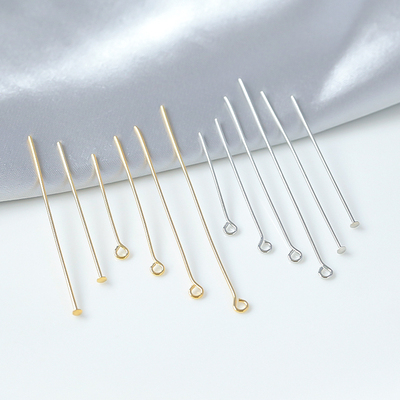 taobao agent Good quality electroplating real gold double -layer process basic accessories connect 9 -character handmade jewelry accessories