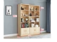 Tủ sách tùy chỉnh 
            từ trần đến sàn phòng khách phòng khách tùy chỉnh dựa vào tường với cửa tủ sách gỗ kết hợp gỗ đơn giản Giá sách trẻ em đơn giản