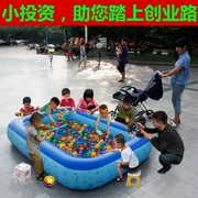 Bể bơi công viên giải trí bơm hơi hồ bơi đồ chơi vuông cát hồ bơi trung tâm chơi nước trẻ em hồ bơi gia đình quầy hàng mèo con