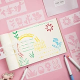 Фартук для рисования, шаблон для школьников, полустельки, универсальный комплект, заготовка, ручная роспись