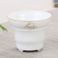 Белый фарфоровый камень шлифований утечка чая (Xiangyun)