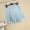 Cùng một đoạn xếp li cực kỳ thời trang hoang dã váy eo cao 2019 mới màu rắn là váy da PU mỏng nữ thủy triều - Váy