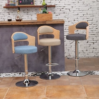 Подъемный бар сплошной древесина обратно европейская стиль ретро -стиль вращающийся бар кассир высокий стул простой стул простой трансферный стул