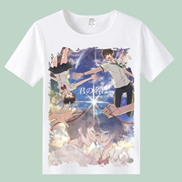 Tên của bạn t-shirt Xinhai Chengli Huajing Cung Điện nước ba lá phim hoạt hình anime xung quanh quần áo mùa hè vòng cổ ngắn tay áo hình dán sticker công chúa