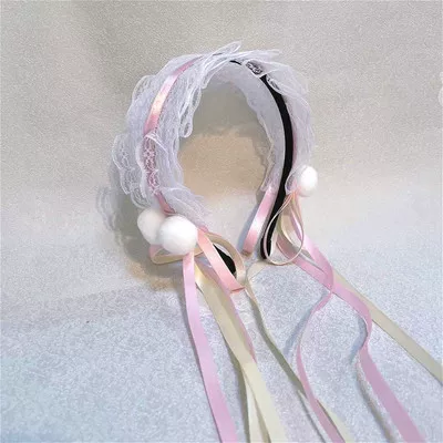[Косметика Лолита Милая кошачьи уши тюль Headband KC Hair Band Аниме]