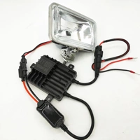 Đèn điện 12V xe máy đầu vuông xenon đèn sửa đổi bóng đèn trắng xenon đèn chiếu sáng bên ngoài đèn halogen xe may