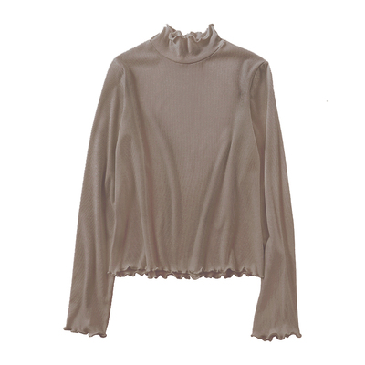 taobao agent Genuine demi-season knitted sweater, cotton long-sleeve, high collar, Lolita style