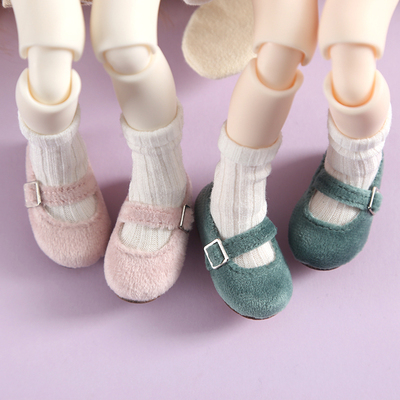taobao agent BJD 6 -point baby shoes velvet small leather shoes 1/6 YOSD doll jacket with card meat