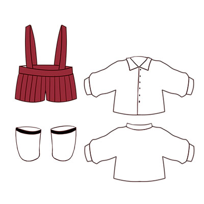 Single Flower JK Uniform, Excluding Babygoods in stock land Bind juvenile flower Zijun Eight search Ning Ning Animation surrounding quadratic element 20cm Changing clothes Doll doll