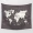 Châu Âu và Hoa Kỳ cảnh quan thế giới màu đen tấm thảm trang trí phòng ngủ in treo vải nền vải tự làm khăn trải bàn