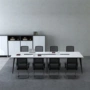 Đàm phán nhà hội nghị bàn dài đơn giản hiện đại hình chữ nhật cuộc họp văn phòng đồ nội thất bàn ghế nhóm kinh doanh - Nội thất văn phòng bàn làm việc 1m2
