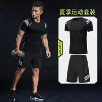 Của nam giới Thể Thao Mùa Hè Mỏng Short Sleeve Shorts Casual Khô Nhanh T-Shirt Mùa Hè Phòng Tập Thể Dục Chạy Quần Áo quần short tập gym nữ