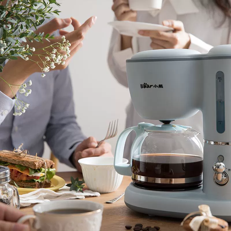 Máy pha cà phê mới của Mỹ về nhà nhỏ nhỏ giọt tự động loại nhỏ máy pha cà phê văn phòng máy pha trà hoa - Máy pha cà phê