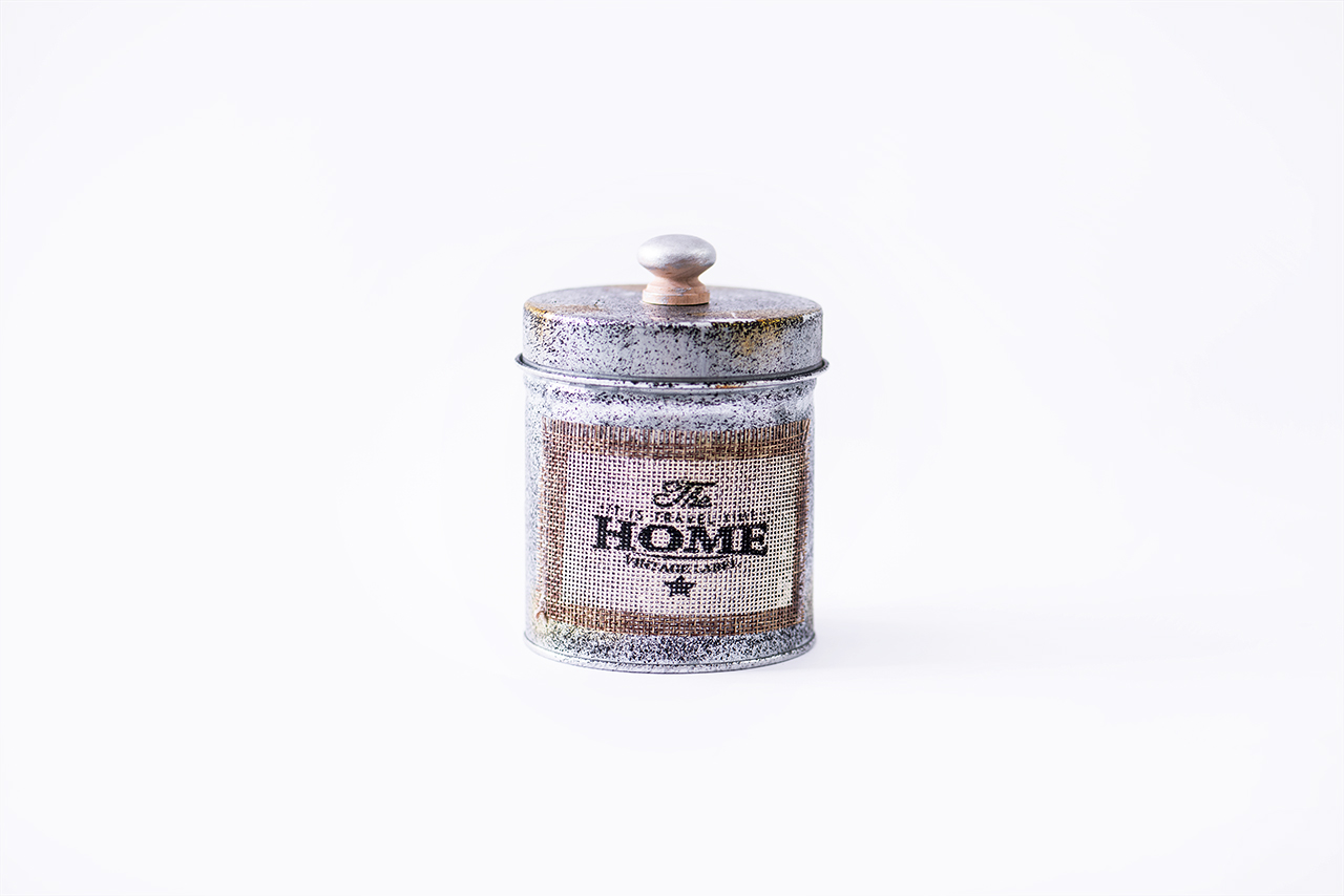 B HomeRetro Make old Tiepu Linen stick english Coffee Tea Storage storage tank Home Furnishing kitchen storefront decorate Ornaments