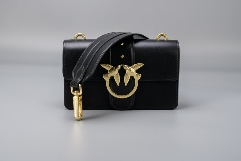 Classic Small Black Gold2021 new pattern quality goods Purchasing agent PINKO Swallow bag Pingao Dionysus Female bag One shoulder Messenger Chain package Official website