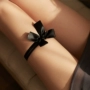 Sexy garter jewelry Nhật Bản màu đen và trắng sexy vớ bướm vòng chân hoop đùi vòng chân vòng Harajuku cô dâu đám cưới đồ lót nam nữ