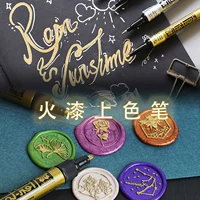 Японские золотые серебряные цветные карандаши, металлическая кисть, печать