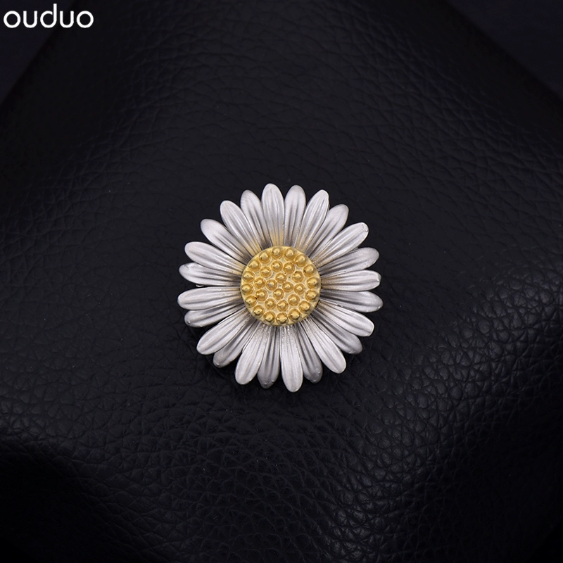 Cao cấp nhỏ tinh tế hoa cúc trâm retro hoa mặt trời pin pin khóa phụ nữ phù hợp với corsage lắp ráp trang sức phương tây - Trâm cài