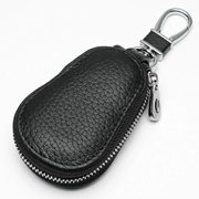 Da cao cấp nam da túi chìa khóa da mềm nữ eo treo khóa đơn giản mini túi nhỏ vài phổ lưu trữ xe