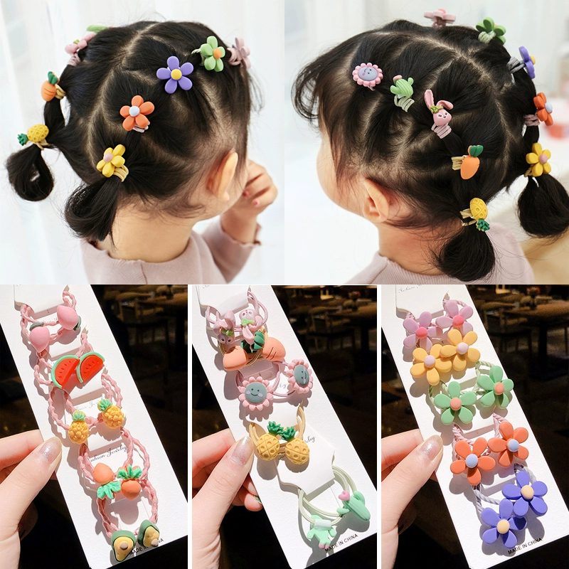 Vòng hoa tóc của trẻ em không làm tổn thương tóc Em bé Hàn Quốc buộc tóc như dây cao su tóc dây tóc băng cao su băng đầu đội đầu dây nữ - Phụ kiện tóc