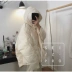 Ngắn trước khoảnh khắc dài màu vàng bánh mì quần áo cotton quần áo cotton 2018 mùa đông Dongdaemun trùm đầu đoạn ngắn nữ lỏng lẻo - Bông áo khoác lông vũ nữ Bông