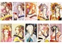 Cổ đại dán thẻ vần anime xung quanh xe buýt khuôn viên thẻ gạo thẻ pha lê mờ 10 - Carton / Hoạt hình liên quan sticker hoạt hình