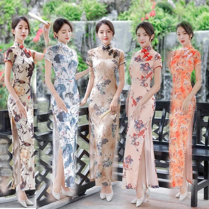 Plussize Chinese Traditional Dress Women Fashion Cheongsam