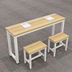 Bàn sinh viên bền bỉ sản xuất đồ nội thất đôi bộ bàn ghế nghệ thuật bàn ghế để thảo luận dày lên bàn đào tạo đơn giản - Nội thất giảng dạy tại trường Nội thất giảng dạy tại trường