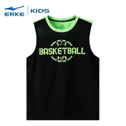 Erke Erke quần áo trẻ em mùa 2019 khuyến mãi quần áo bóng rổ bé trai lớn thể thao áo vest không tay ưu đãi đặc biệt - Thể thao sau