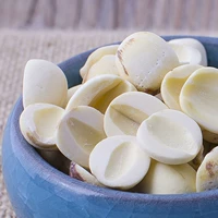 Новые товары этого года Половина, непреднамеренные семена лотоса сухие товары, большой открытый порошок, клейкий клейкий, белый семена лотоса из шлифования Pipon Lotus 1 Catties