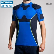 Decathlon rugby quần áo nam thể thao bumper phù hợp với người lớn trẻ em đào tạo áo bảo vệ T-Shirt KIPSTA