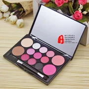 Lulan Gina Pearlescent Nhiều màu Bảng phấn mắt Sửa chữa Makeup Makeup Rouge Rouge Blush Earth Color Eye Shadow nổi bật - Bộ trang điểm