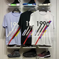 Li Ning, летняя хлопковая футболка с круглым воротником, спортивный костюм, короткий рукав, оверсайз