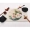 Hiện đại Trung Quốc bức tranh mực sen bông vải bàn placemat mat cách nhiệt pad mat bát đế lót ly hình chữ nhật - Khăn trải bàn khăn trải bàn trang trí