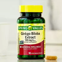 American Direct Mail Spring Valley Ginkgo Biloba Ginkgo Leaf Essence Капсула 120 мг 90 капсул