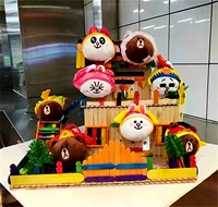 БЕСПЛАТНАЯ ДОСТАВКА 2016 McDonald's Подлинная линия Lee Min Ho Bare Bear Bear Keni Rabbit Anime Swing Toy Gist