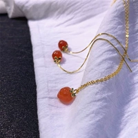 Натуральная красная клубника, подвеска из сандалового дерева, ожерелье с аксессуарами, серебро 925 пробы, «сделай сам»