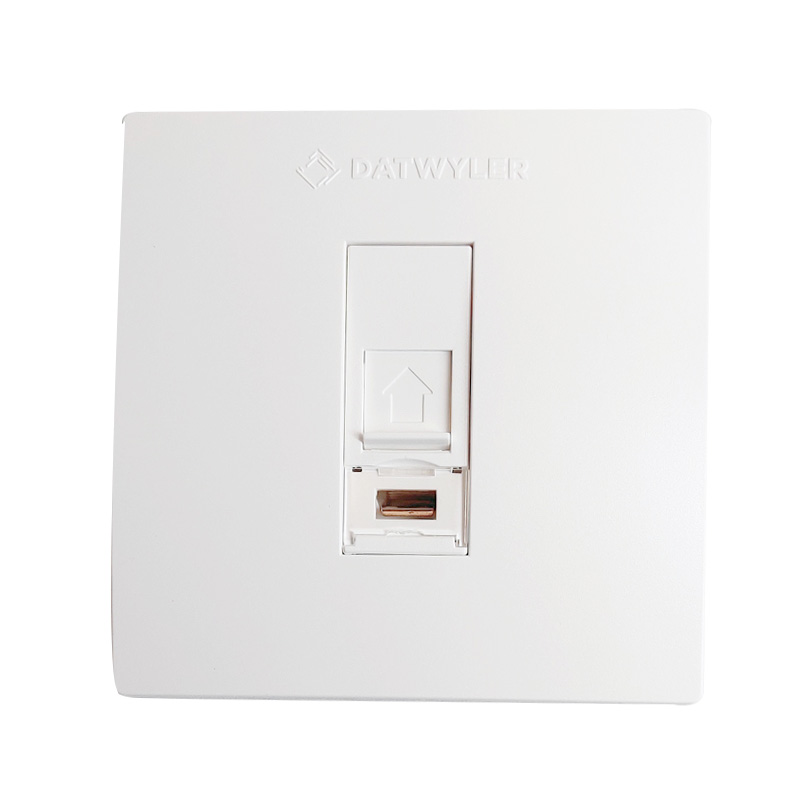 Detweiler single-mouth network panel TW848-F86-1KSWH 86 type panel network cable socket front end maintenance