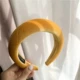 Châu Âu và Mỹ mùa thu và mùa đông màu đỏ nhung Pháp nhung nhung nhung tóc rộng cạnh bọt biển dày headband ra mũ cổ tích - Phụ kiện tóc