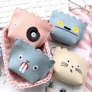 Hàn Quốc dễ thương sáng tạo cô gái đồng xu ví nhỏ dây kéo thẻ túi tai nghe lưu trữ túi tai nghe trang trí túi